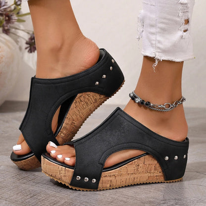 Sandales à Talon Compensé pour Femme